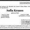 Theil Sofia 1910-2000 Todesanzeige